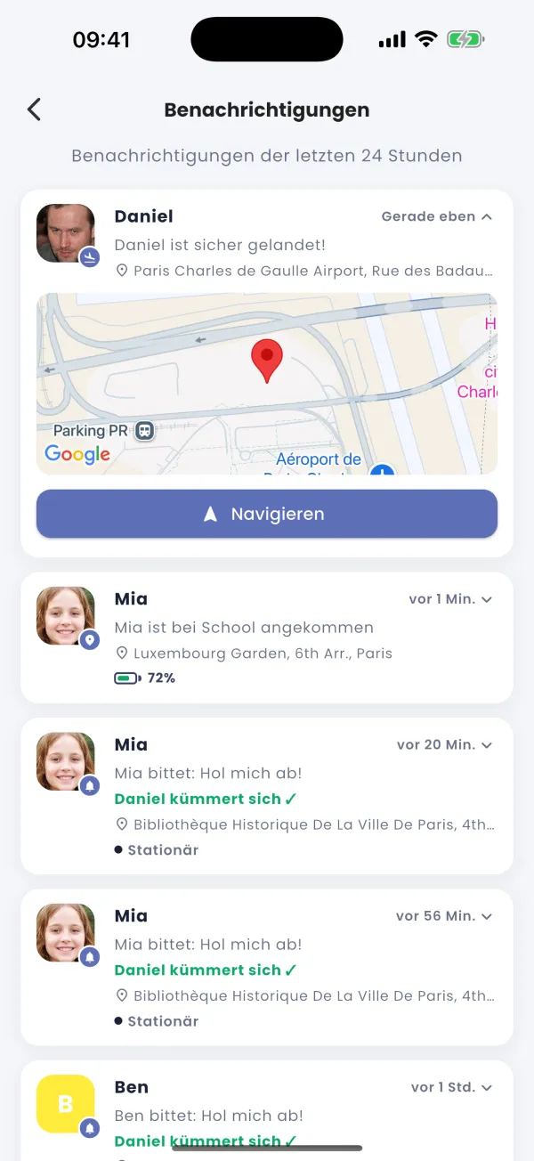 „Sicher gelandet!“