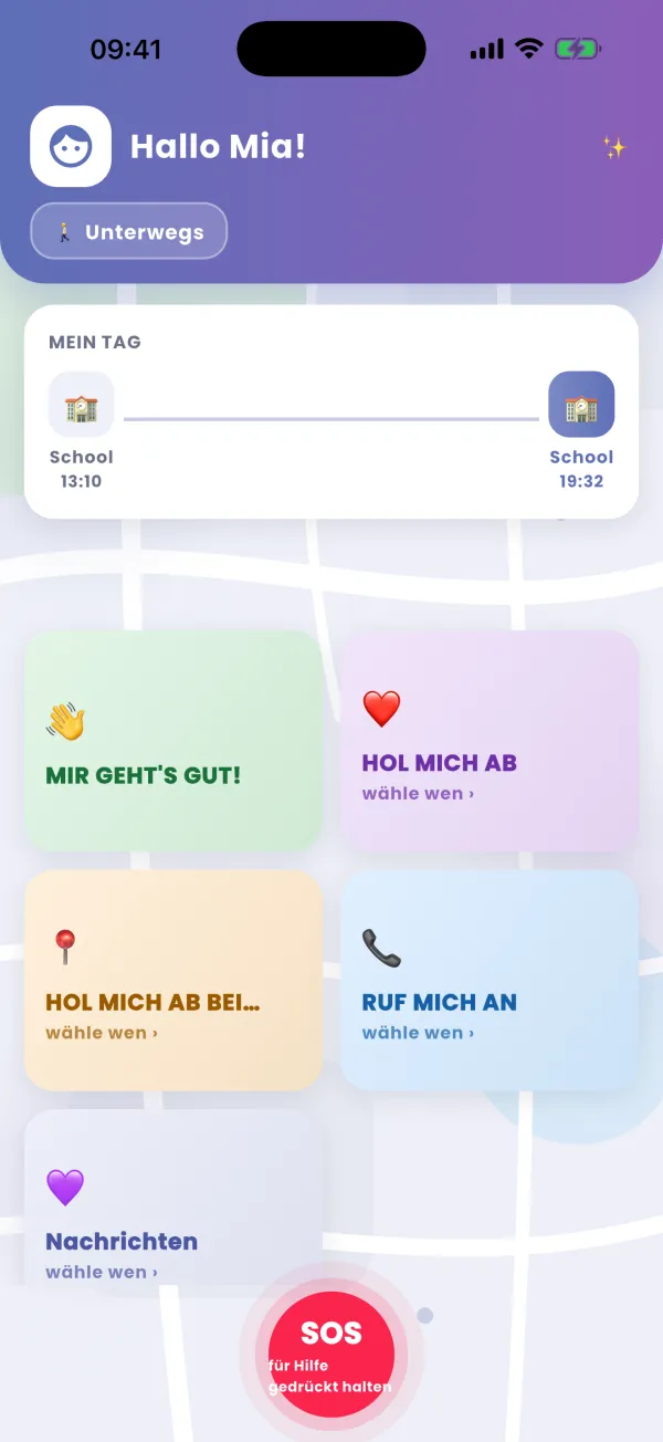 Hallo Mia! Unterwegs
