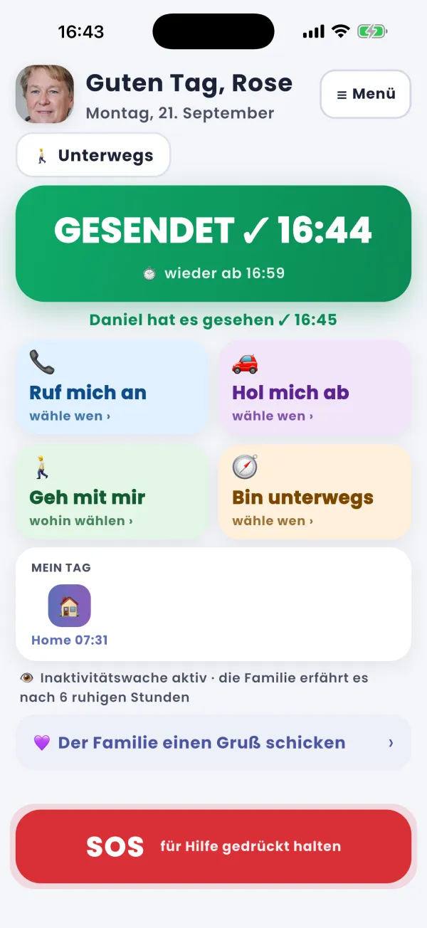 „Mir geht's gut“: ein Tipp