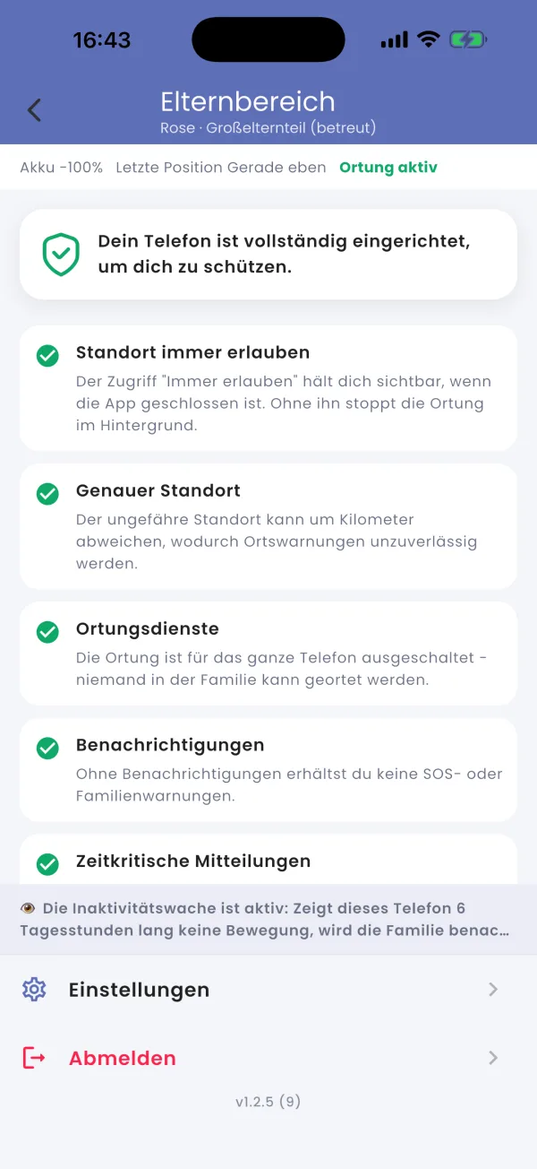 Offen auf dem Bildschirm des Seniors erklärt