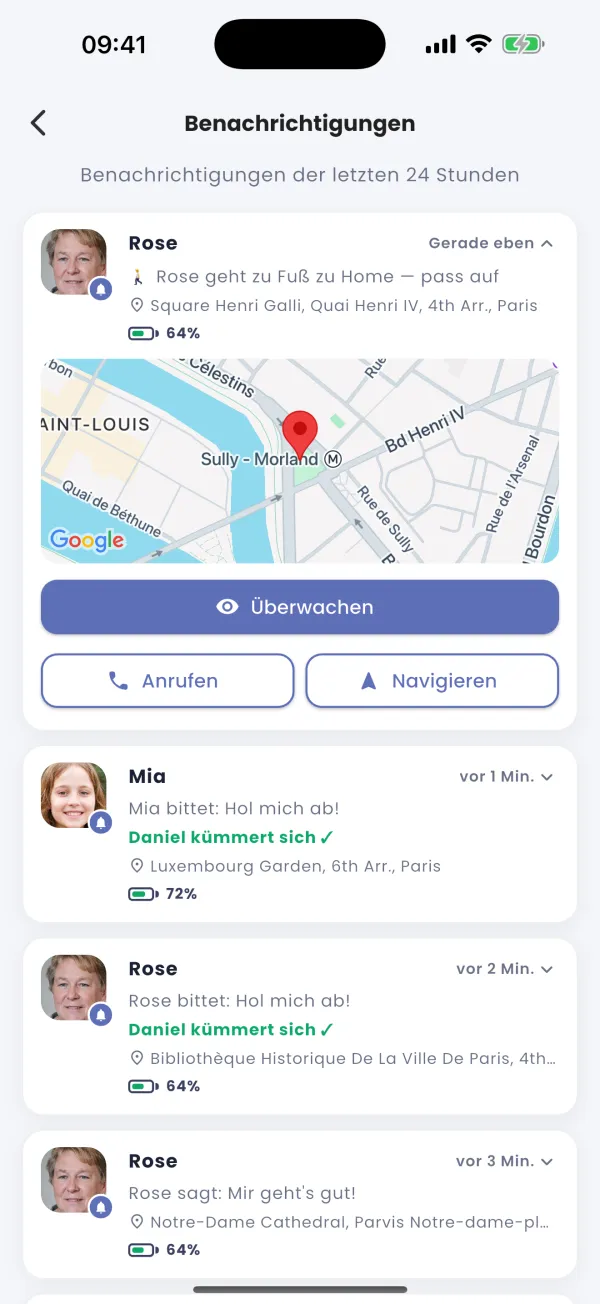 Auf Monitor tippen