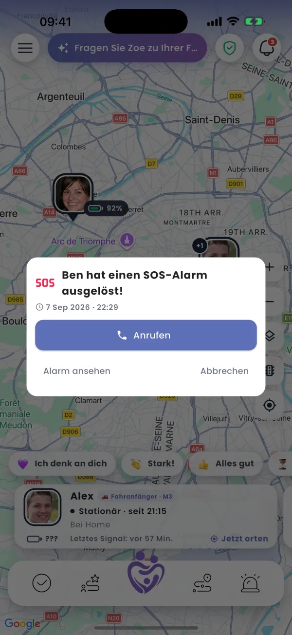 Betreuer alarmiert