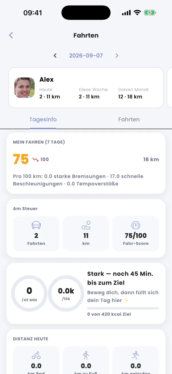 Mein Fahren: Wert und Trend