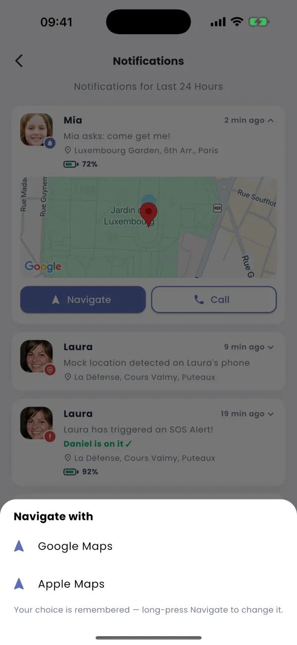 Navigate in one tap