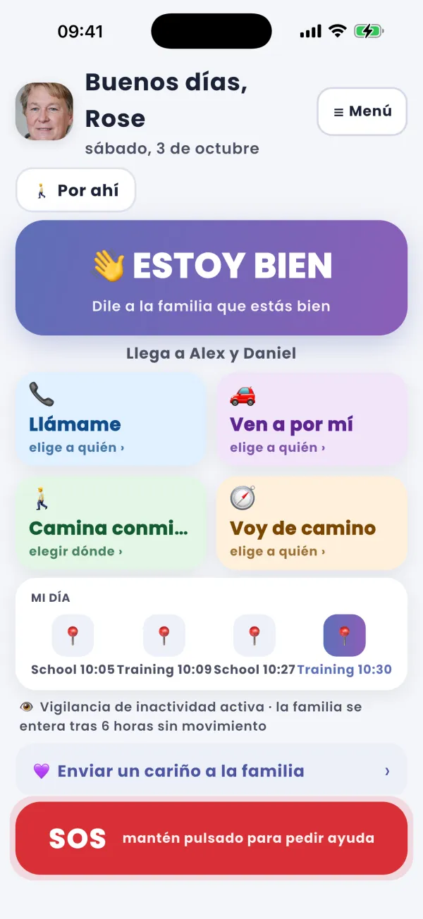 La pantalla del mayor: grande y tranquila