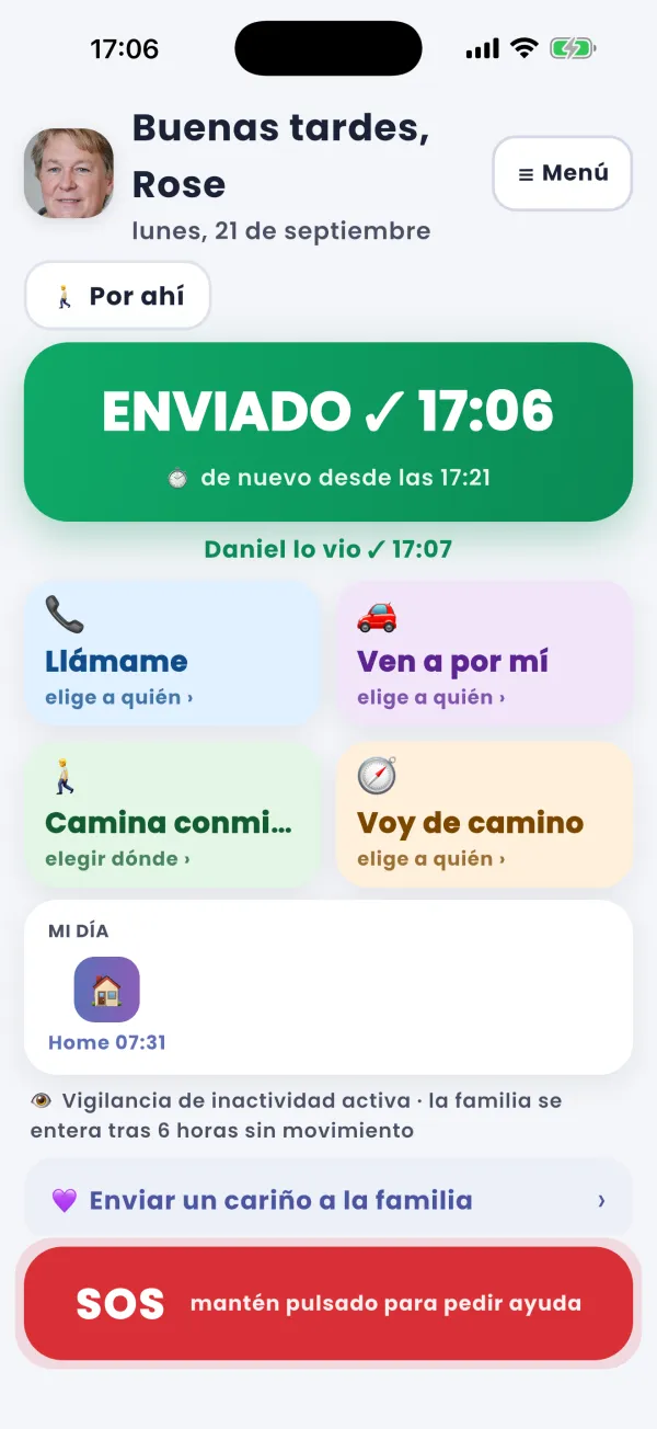 «Estoy bien»: un toque