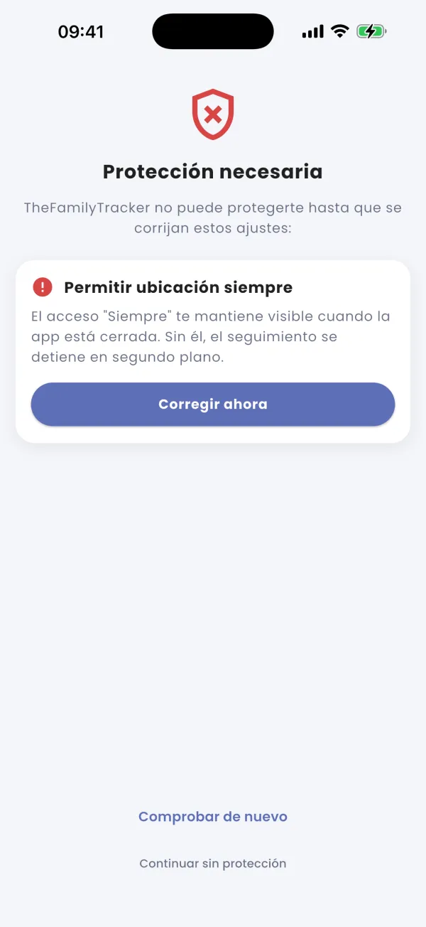 Protección necesaria