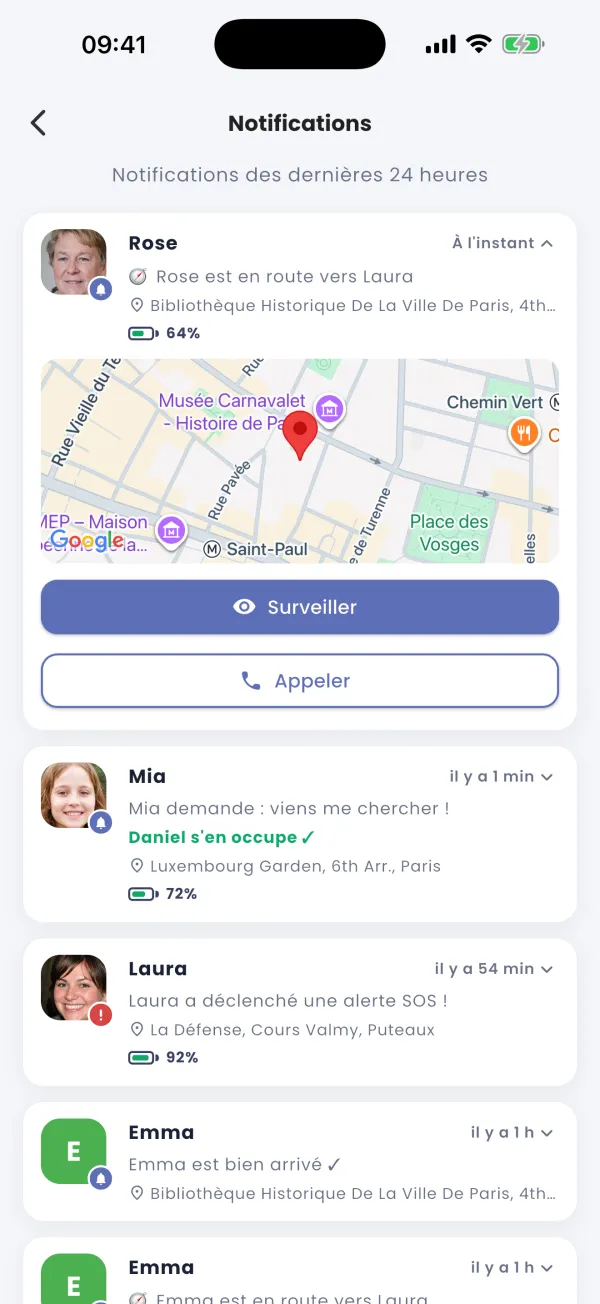 Leur téléphone : un compte à rebours en direct