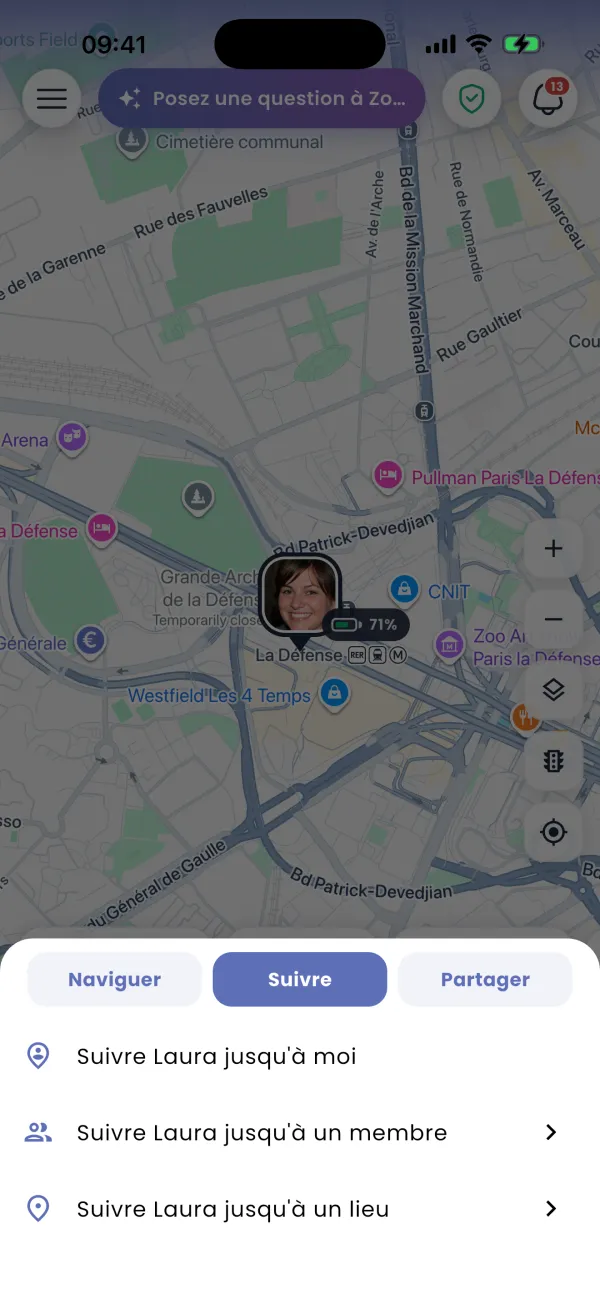 Feuille de route : choisir Track