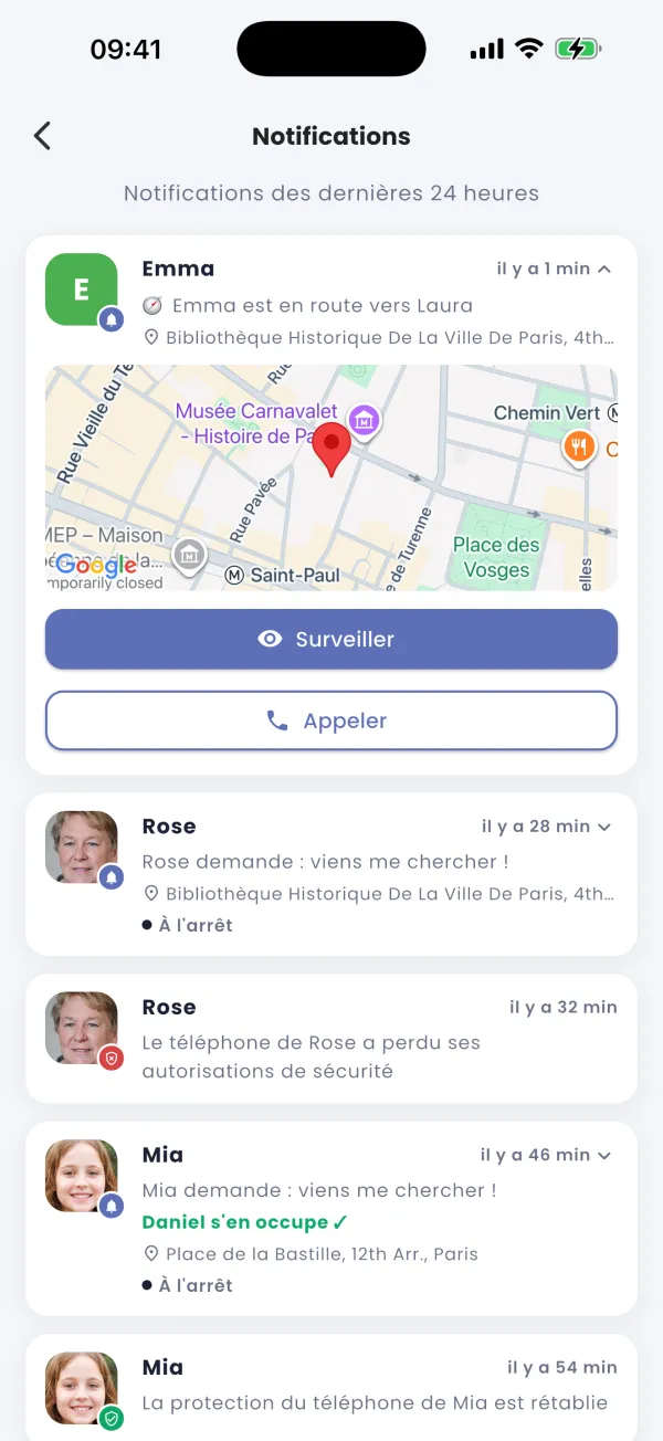 « J'arrive » : un compte à rebours en direct