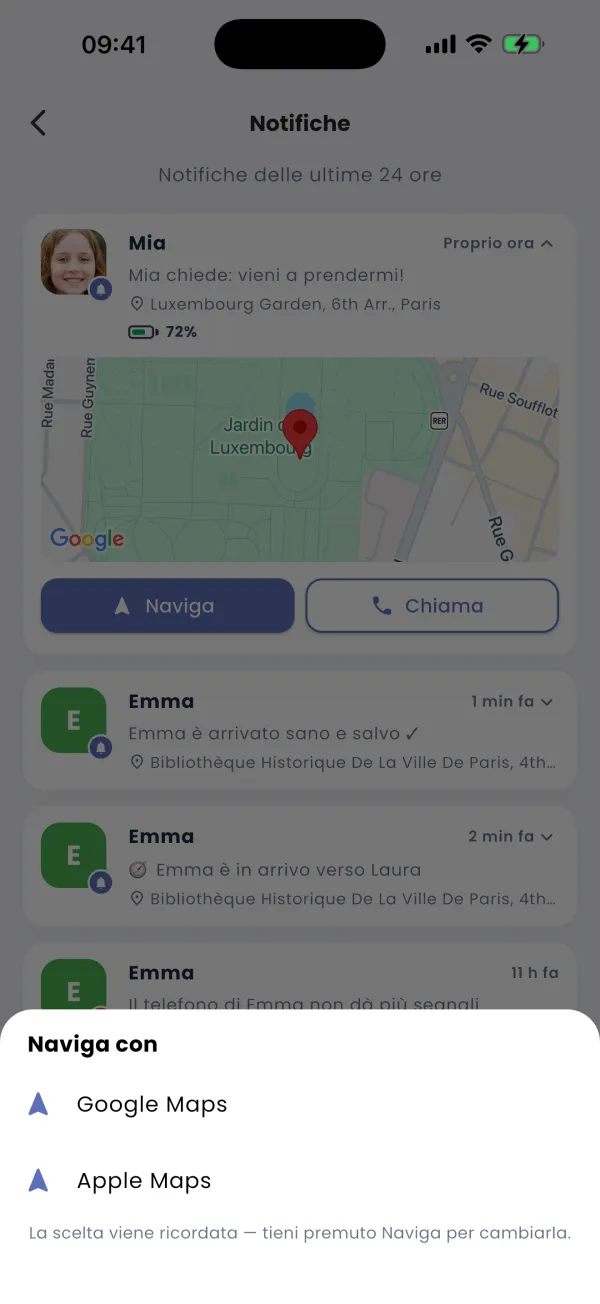 Naviga con un tocco