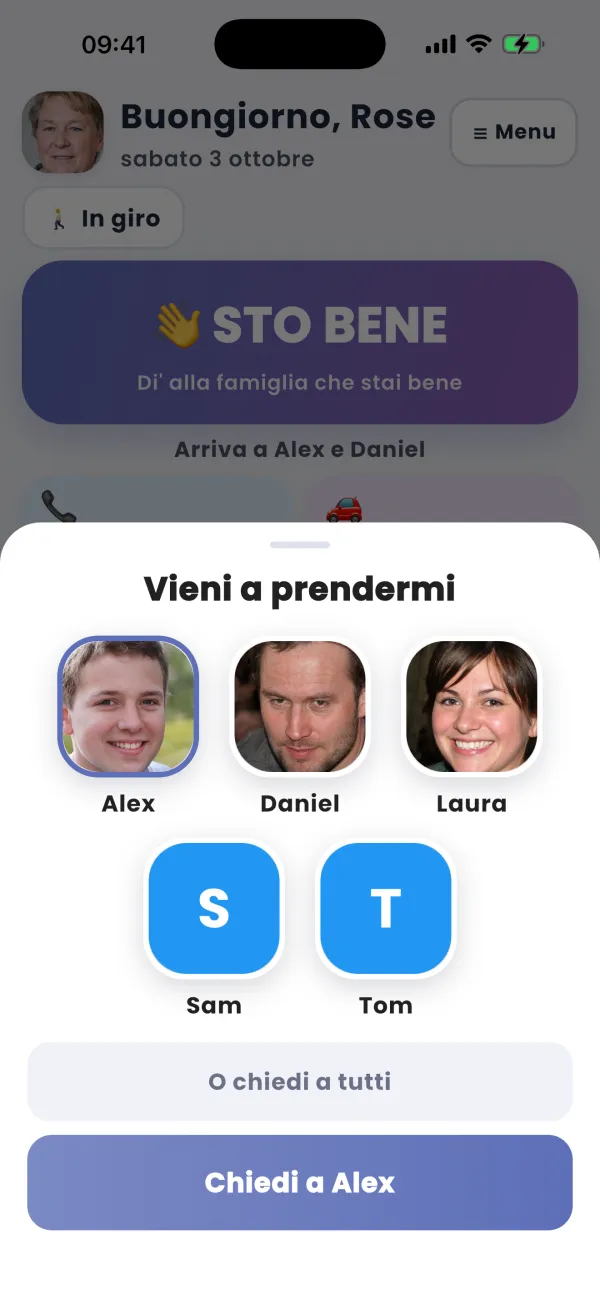 Cammina con me · Sto arrivando · Vieni a prendermi · Chiamami
