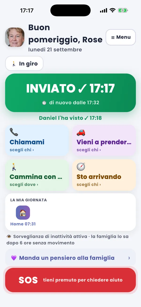 «Sto bene»: un tocco