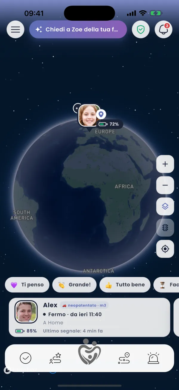 Livelli del globo: la Terra dal satellite