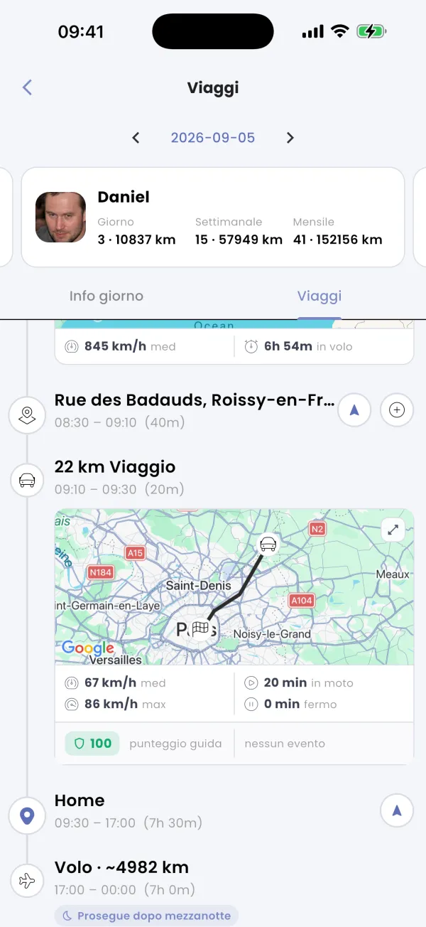 Apri un viaggio