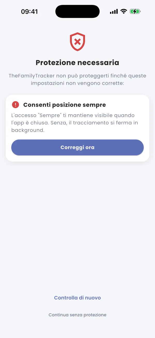 Protezione necessaria