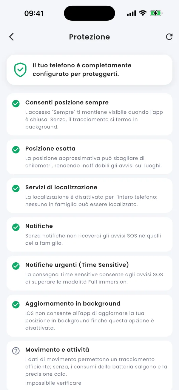 Sistemato: tutto verde