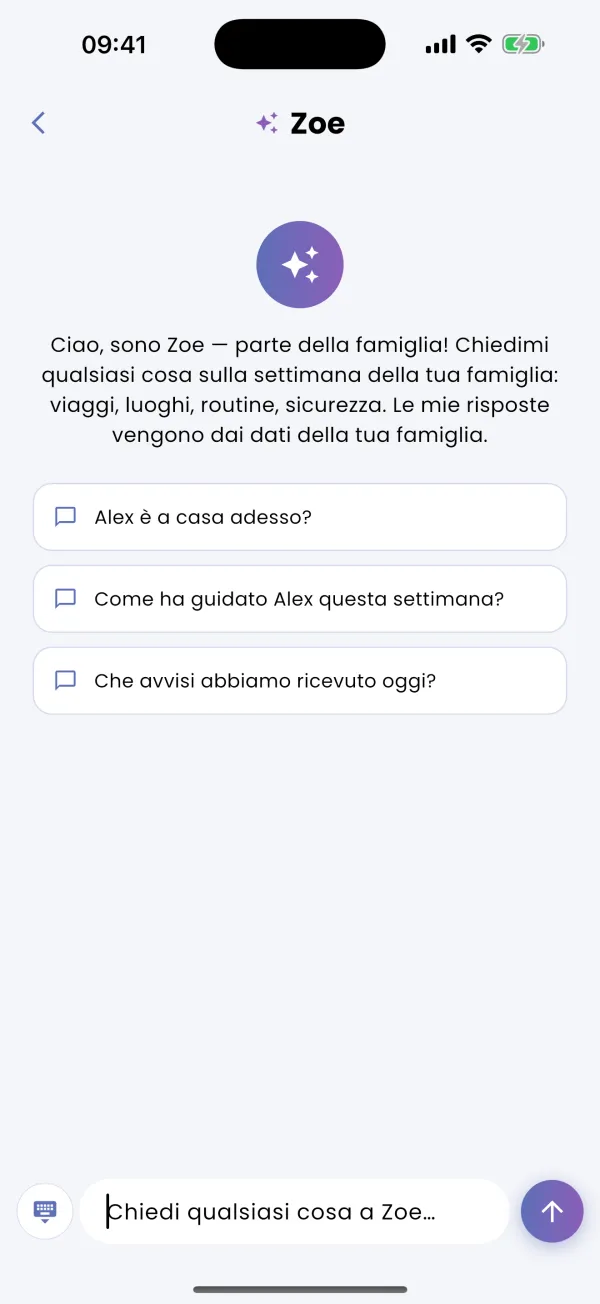 Chiedi a Zoe, direttamente dalla mappa