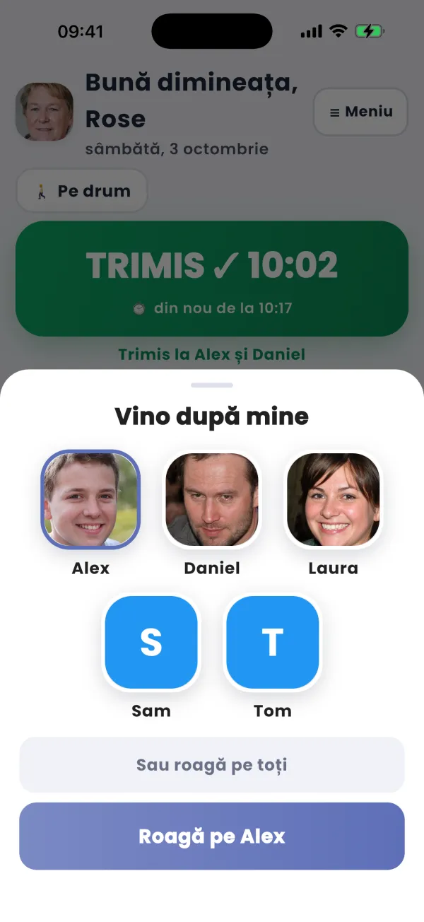 Mergi cu mine · Sunt pe drum · Vino după mine · Sună-mă