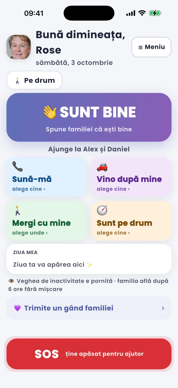 Ecranul seniorului: mare și calm