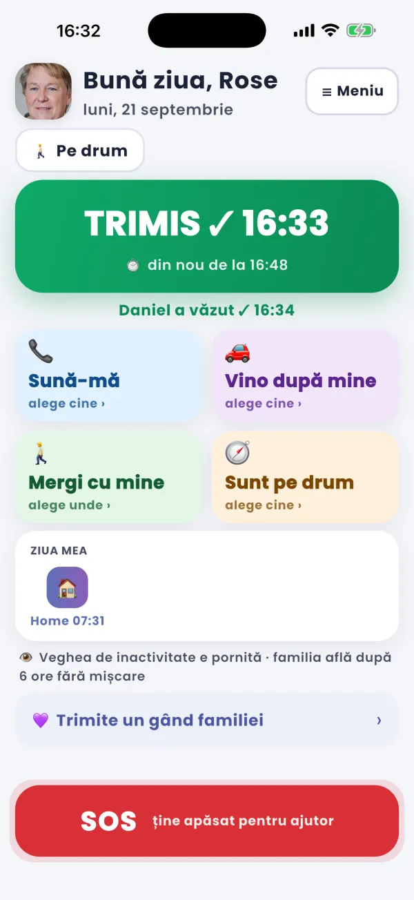 „Sunt bine”: o atingere