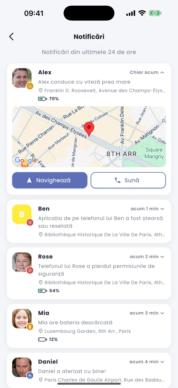 Alertă de viteză