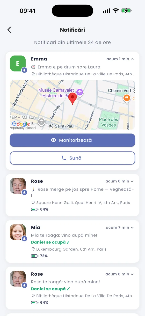 „Sunt pe drum”: o numărătoare live