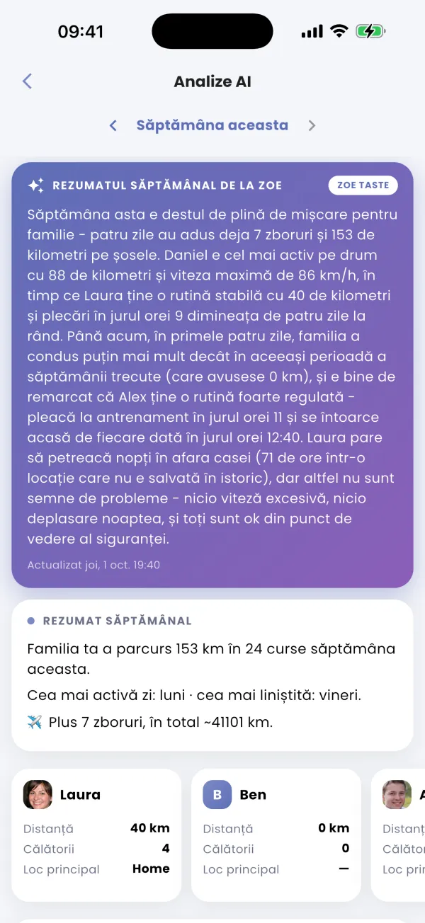 Sosește primul rezumat